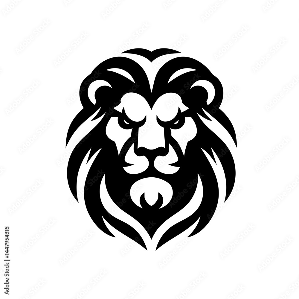 Fototapeta premium The Strong Lion Logo Symbol Icon