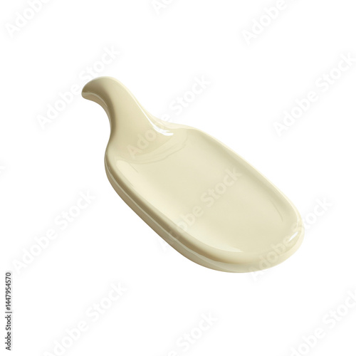 Elegant Cream-Colored Ceramic Spoon Rest for Kitchen and Dining