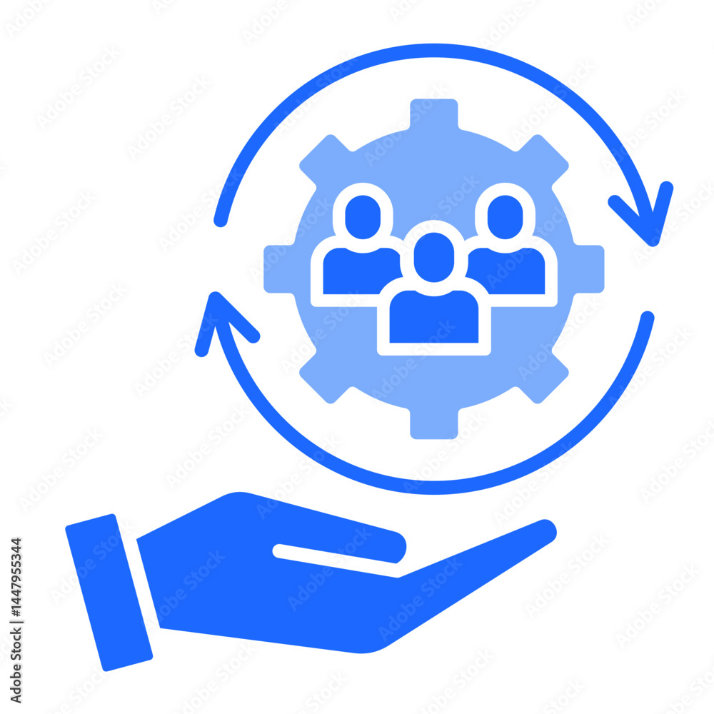 Obraz premium Change Management Icon Element For Design 