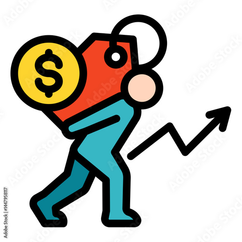 Pricing Challenges  Icon Element For Design	