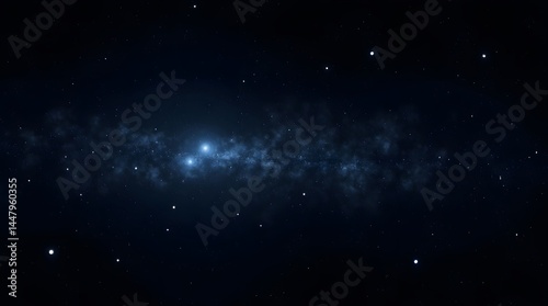 Vibrant Milky Way galaxy with bright stars and cosmic dust. Stunning celestial view. Ideal for astronomy, science, and space-themed projects.