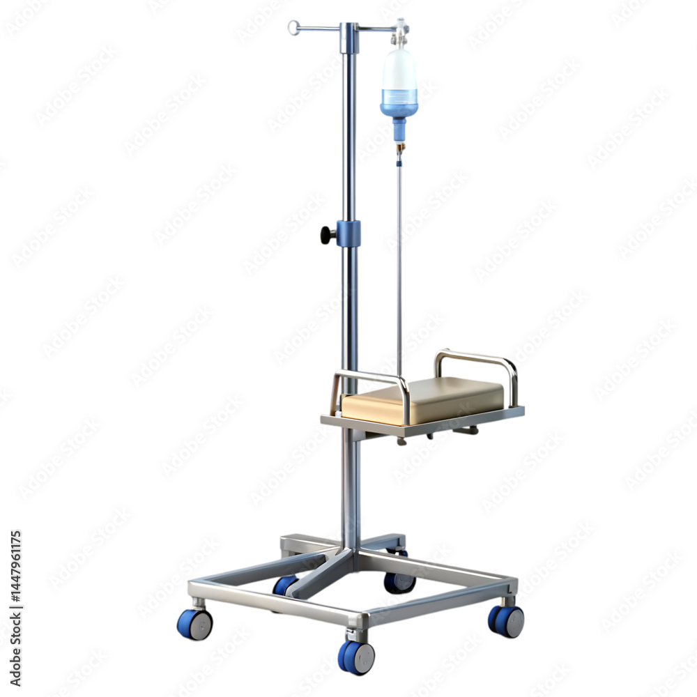 Medical IV Pole with Shelf Medical IV Pole with Shelf