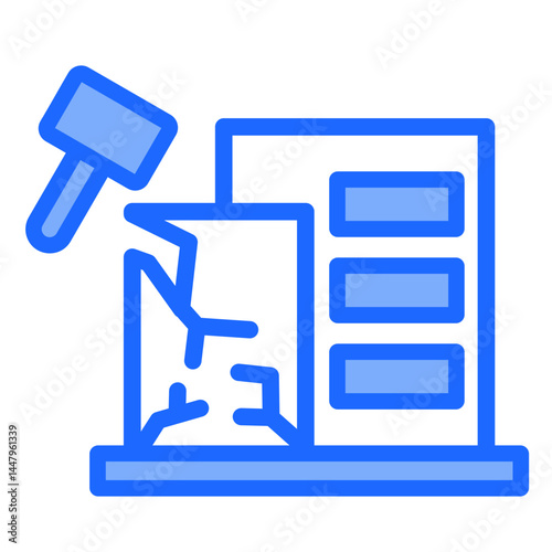 Industry Disruption  Icon Element For Design	