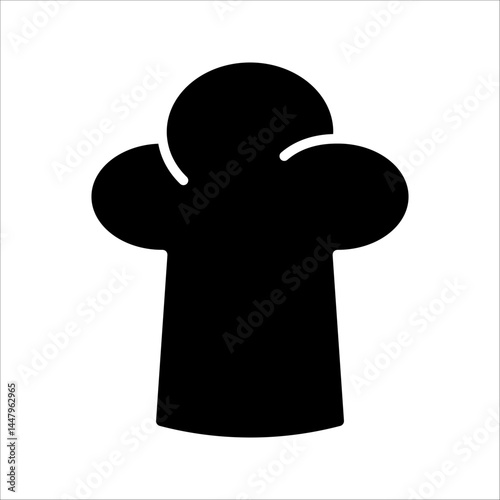 toque icon Flat simple outline set