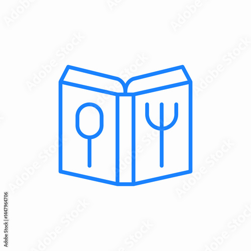 recipe book icon sign vector