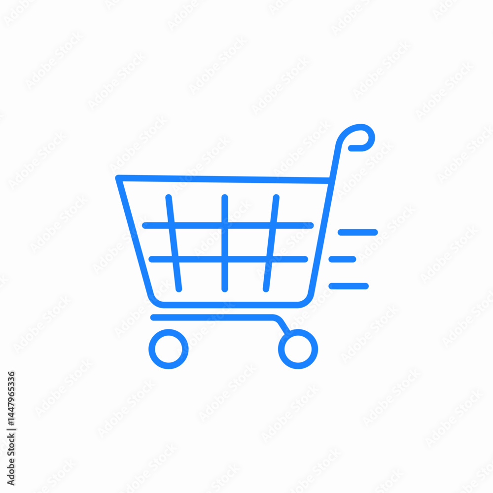 shopping cart empty icon sign vector shopping cart empty icon sign vector
