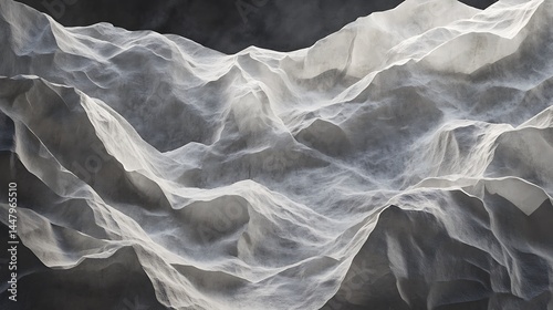 Wallpaper Mural "Folded Paper Texture Abstract Background with Creases and Geometric Design" Torontodigital.ca