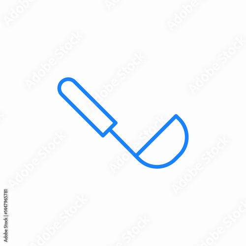 soup ladle icon sign vector