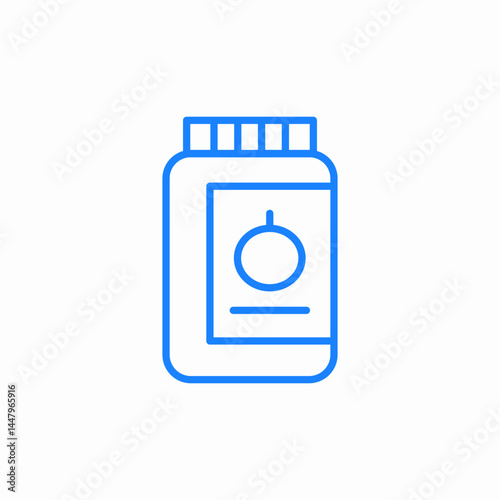 supplement bottle icon sign vector