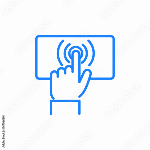 touch screen icon sign vector