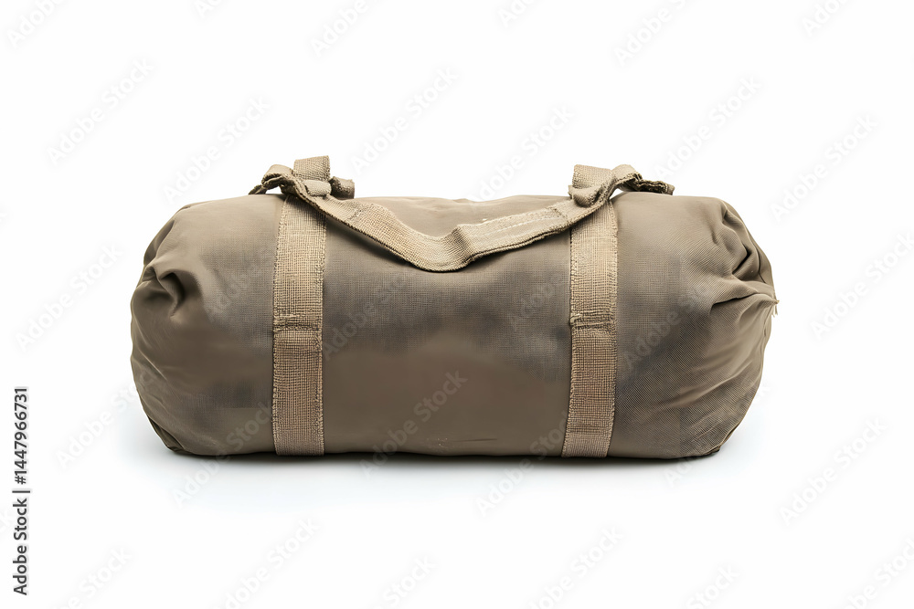 Fototapeta premium Isolated Heavy Sandbag with Strong Handles for Versatile Use