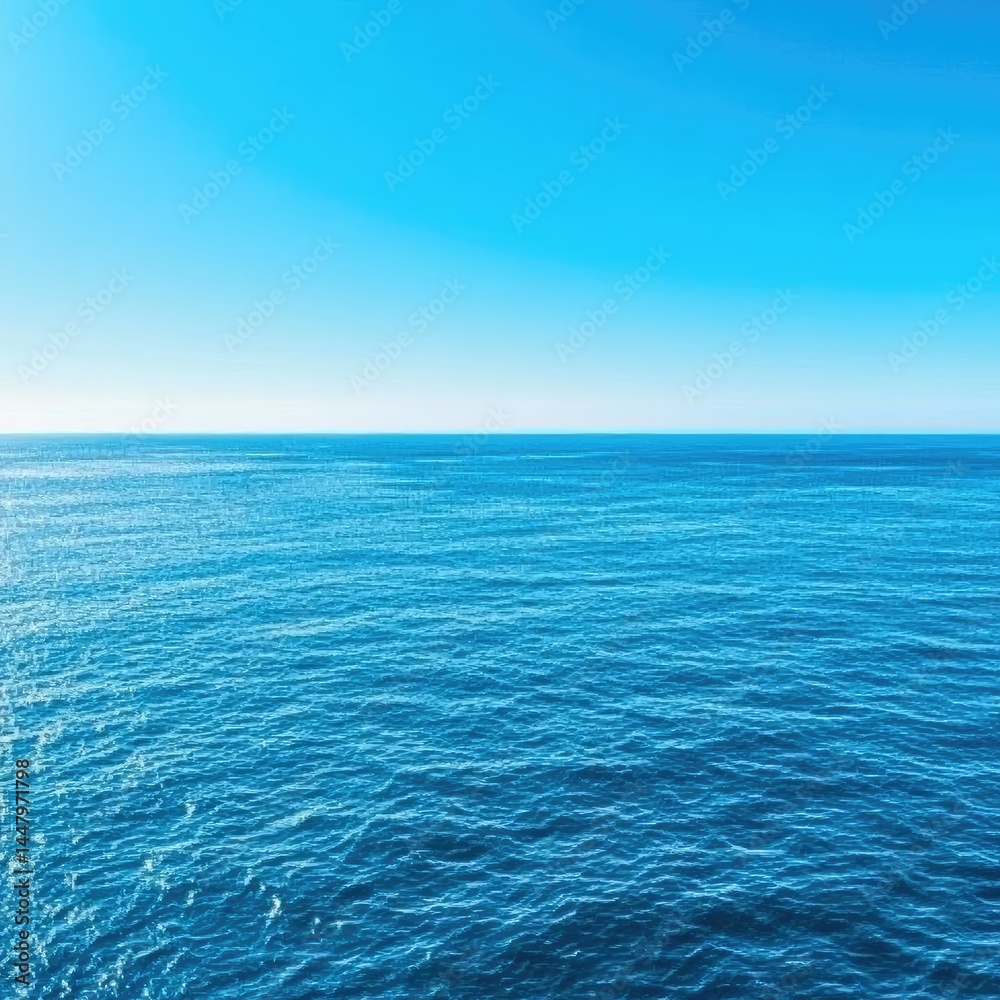 custom made wallpaper toronto digitalVast expanse of ocean meeting a clear sky