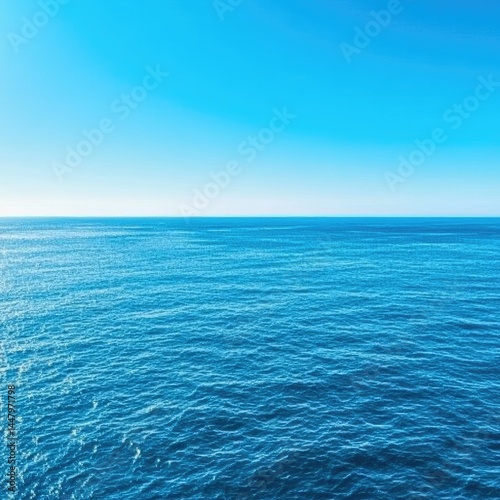Wallpaper Mural Vast expanse of ocean meeting a clear sky Torontodigital.ca