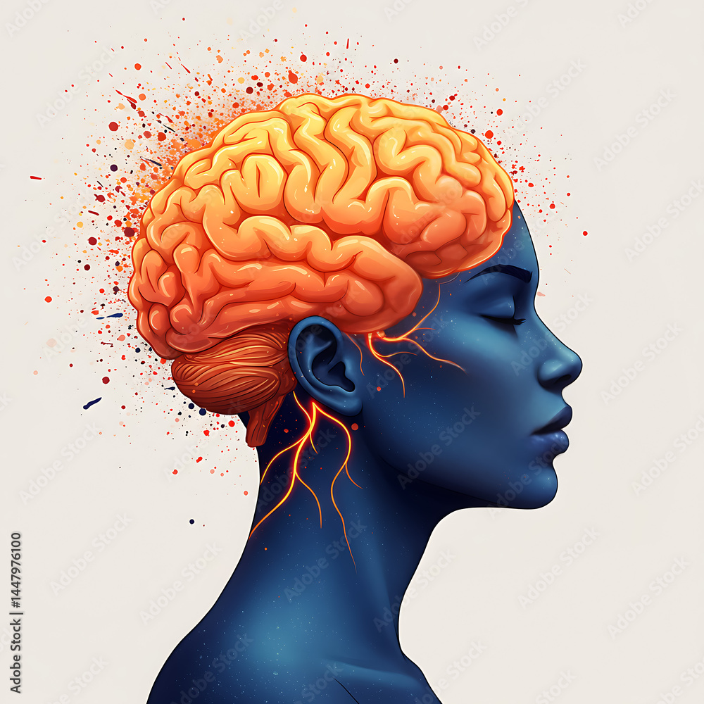 Obraz premium Brain Ideas Creativity Innovation Inspiration Thoughts Knowledge Mind Concepts