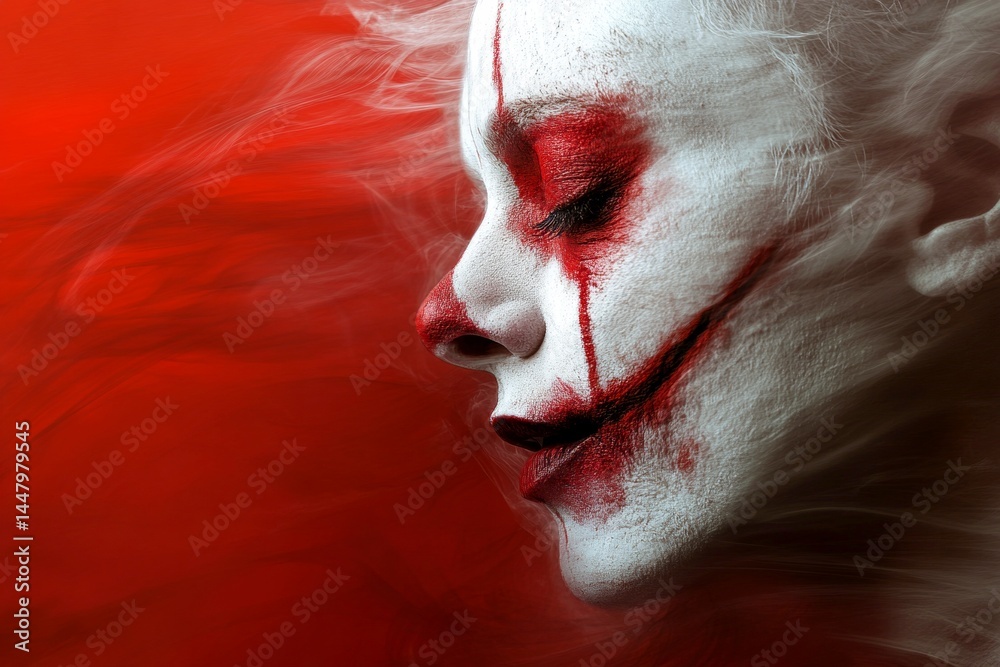 Fear of the unknown. Dark illusions. Metaphorical being judged emotions of fear and despair. Stress and fear. Being judged - nightmares, bad dreams: abstract image of individual status.
