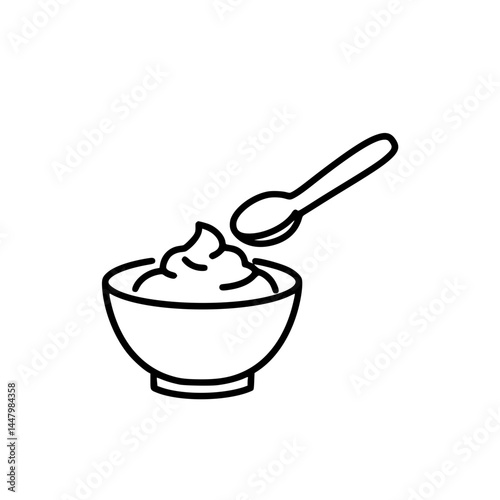 bowl of yogurt