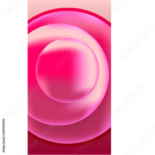 abstract pink background with circles, illustration