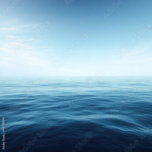 Wallpaper Mural Calm, vast expanse of ocean under a serene sky  Peaceful, horizon view Torontodigital.ca