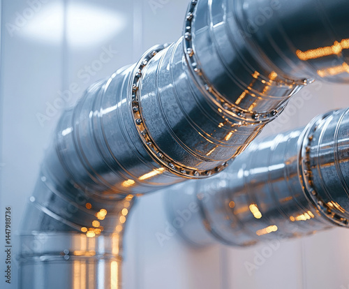 industrial pipe isolated