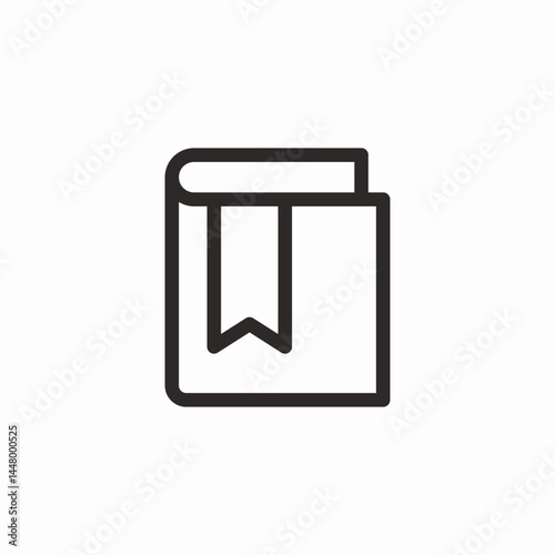 bookmark book icon sign vector