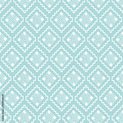 pastel color tribal vector seamless pattern with doodle elements. aztec fancy abstract geometric art print. ethnic hipster background. hand drawn. Wallpaper, cloth design, fabric, tissue, textile