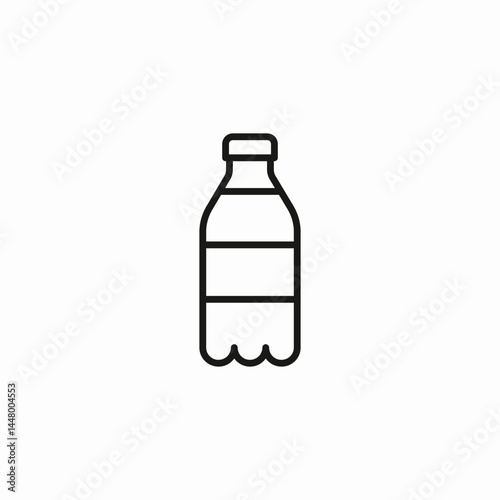 empty bottle icon sign vector