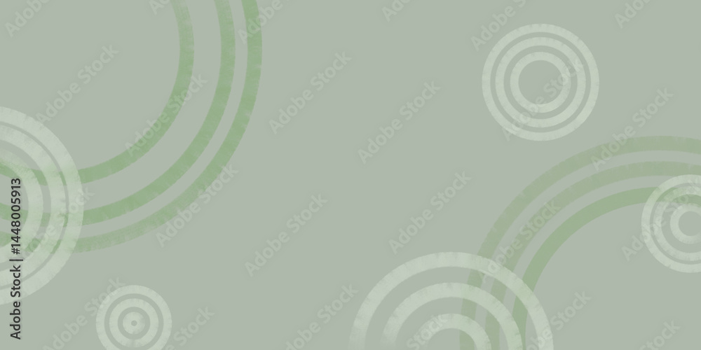 abstract green background with green circles