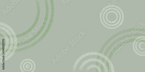 abstract green background with green circles