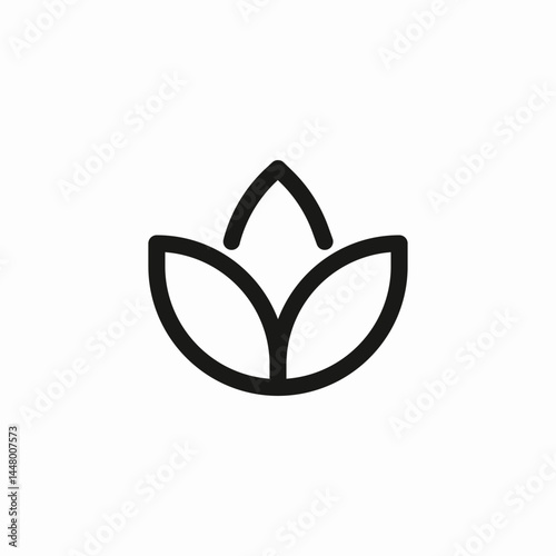 open flower icon sign vector