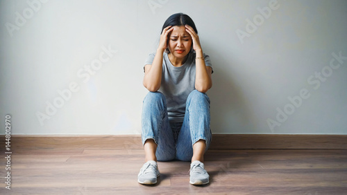 A person coping with stress and anxiety, often feeling overwhelmed