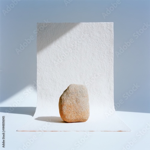High-end product shoot with neutral tones and spotlight center stage