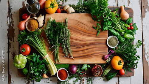 Healthy organic vegetables. food background. top view stock photo