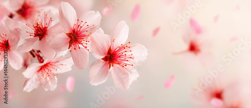 Pink Cherry Blossom Flowers Spring Bloom Wallpaper