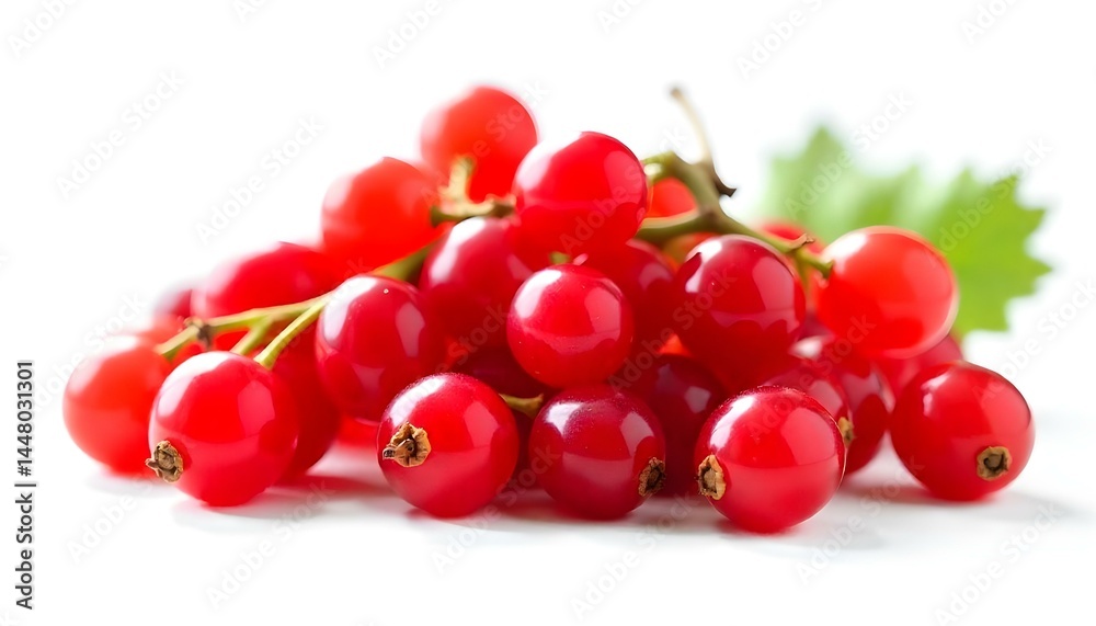Red currants isolated on a white Red currants isolated on a white