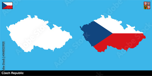 czech republic vector map