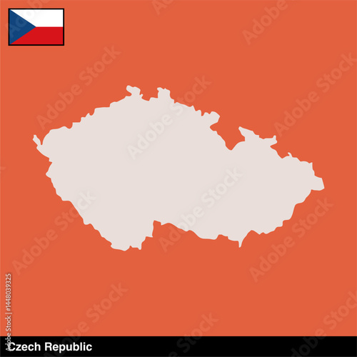 czech republic vector map