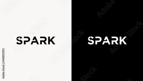 spark sun logo design template
