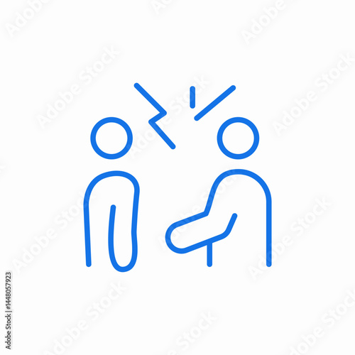 argument disagreement conflict icon sign vector