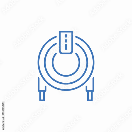cable hose icon sign vector