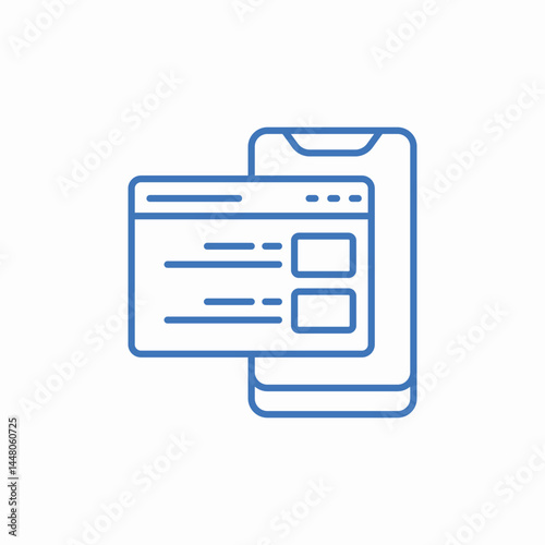 credit card mobile icon sign vector