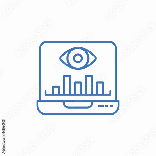 data inspection icon sign vector