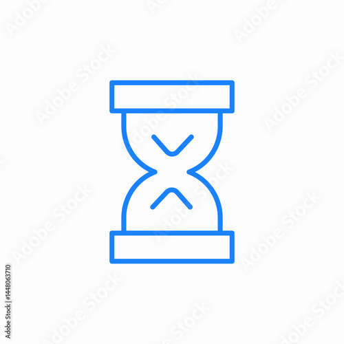 hourglass time icon sign vector