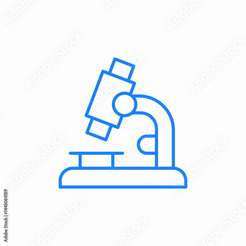 microscope lab equipment icon sign vector