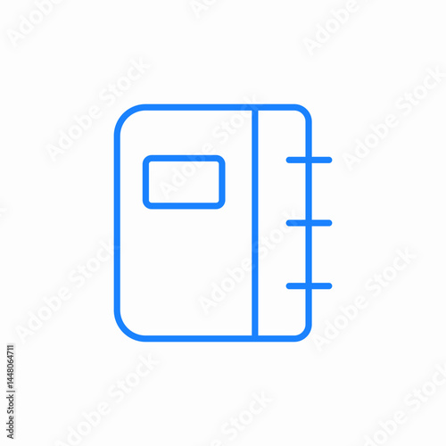 notebook copybook icon sign vector