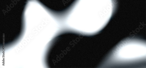 A dynamic abstract composition showcases a blend of overexposed areas with grainy textures that enhance the visual depth and create intriguing patterns with contrasting light and shadow.