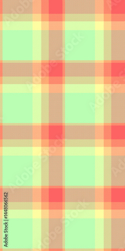 Messy pattern tartan texture, regular background textile plaid. Long fabric vector seamless check in light and red colors.