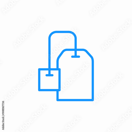 tea bag icon sign vector