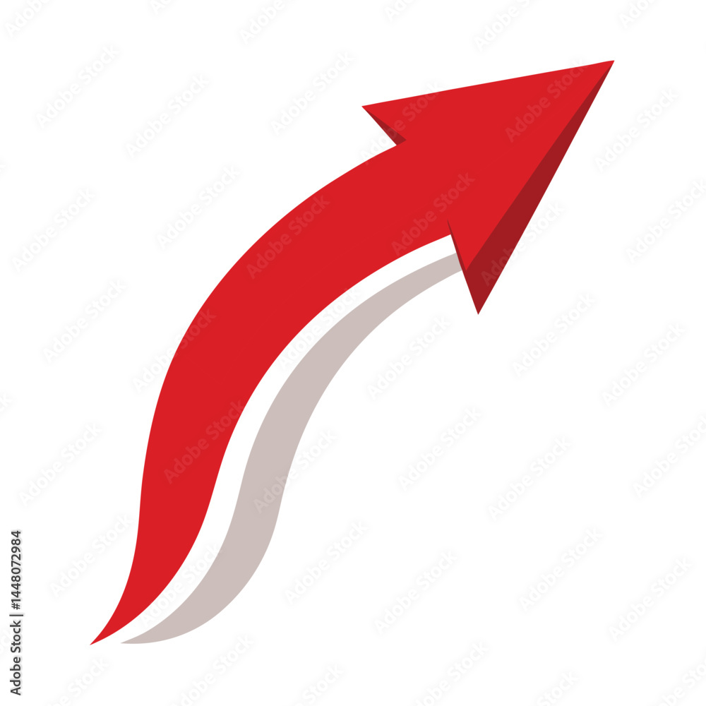 Growth Arrow Pointing to Success – Business and Financial Vector Icon on White Background for Presentations and Marketingrtwork Growth Arrow Pointing to Success – Business and Financial Vector Icon on White Background for Presentations and Marketingrtwork