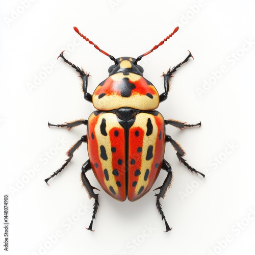 Detailed Fig Tree Borer Beetle Specimen