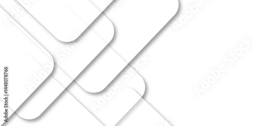 Abstract retro pattern seamless light white geometric square and line vector background. White and gray geometric square technology seamless white banner concept for business and presentation purpose